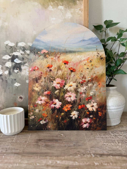 Pink Summer Vintage Arch, Feathered Farmhouse