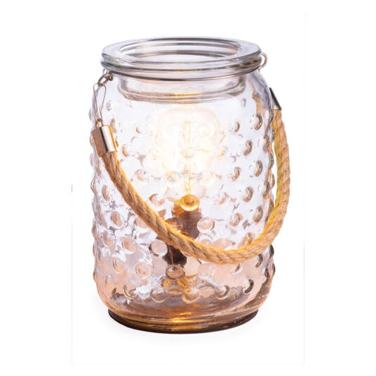 Hobnail & Rope Vintage Bulb Illumination Fragrance Warmer, Feathered Farmhouse