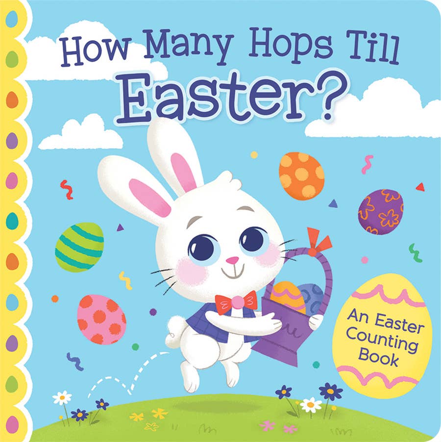 How Many Hops Till Easter Board Book, Feathered Farmhouse