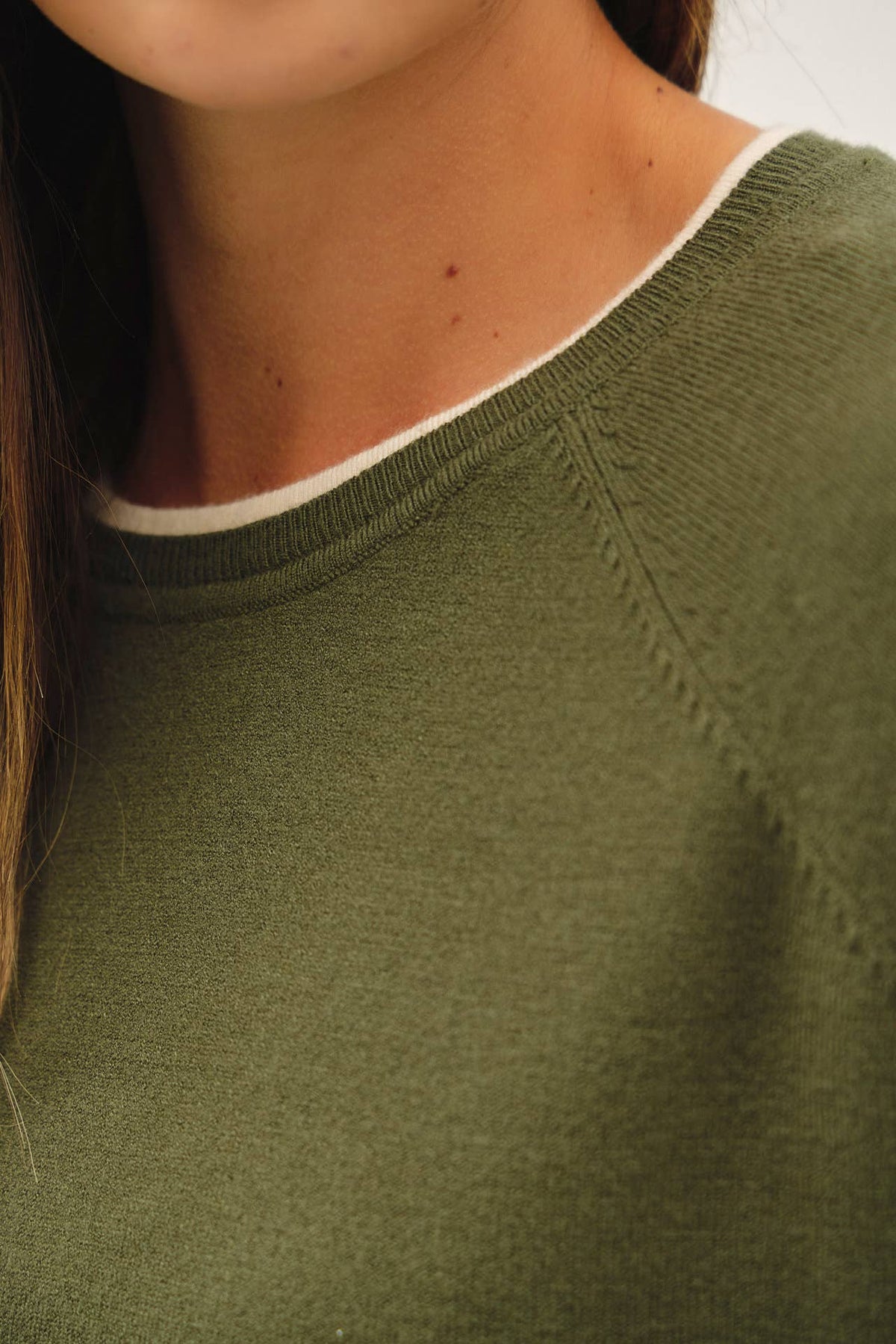 Winter Green Callie Sweater Top, Feathered Farmhouse