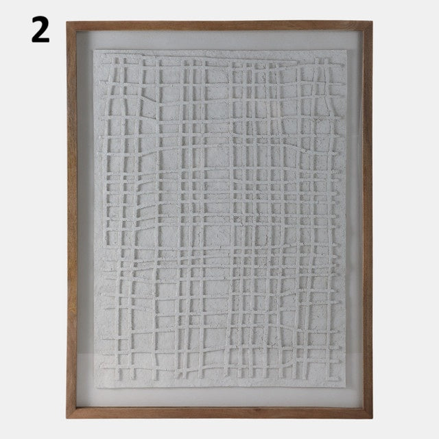 Paper Mache Wall Art, Feathered Farmhouse