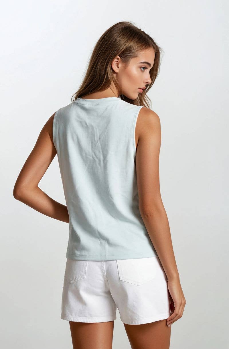 Sage Swing Tank Top, Feathered Farmhouse