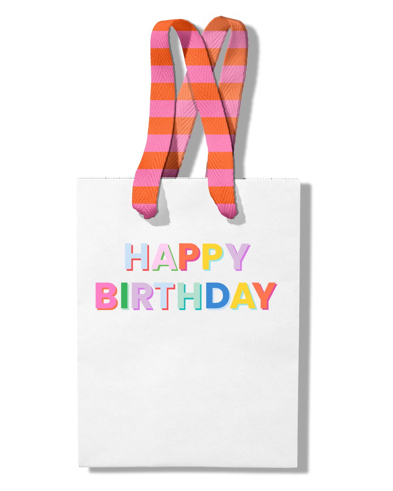 Funny Gift Bag Happy Birthday, Feathered Farmhouse