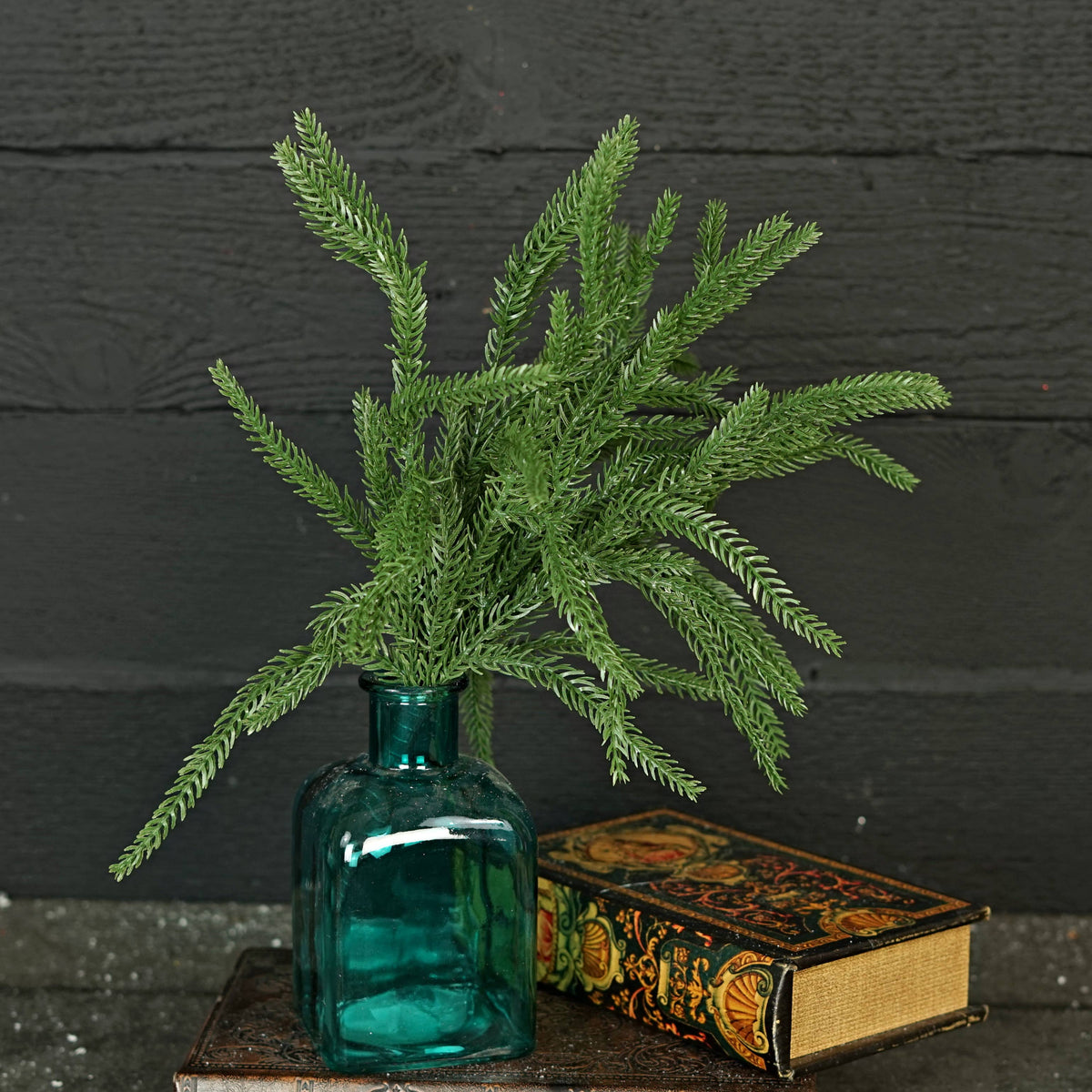 Norfolk Pine Soft Touch Stem, Feathered Farmhouse