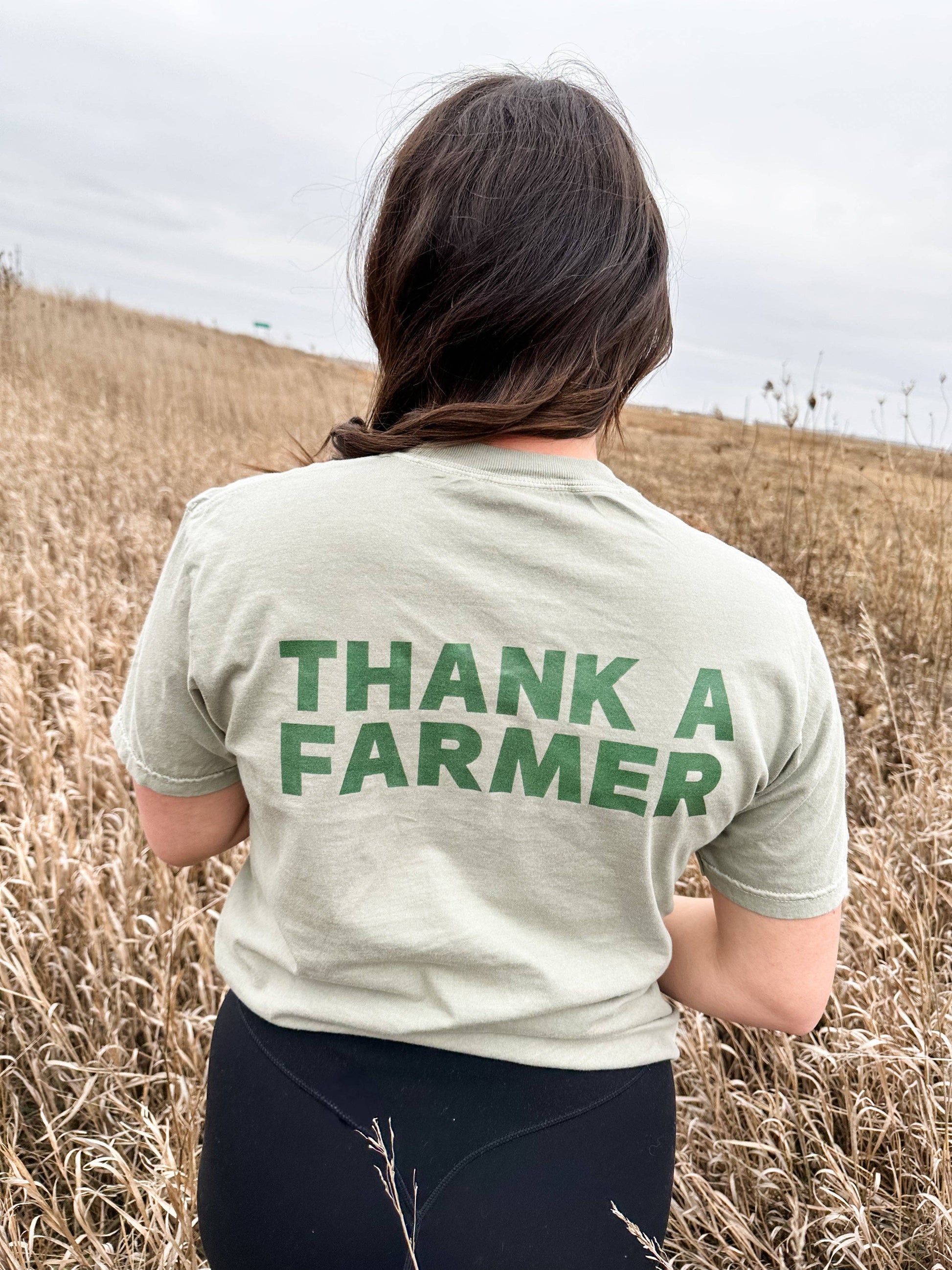 Western Corn 'Thank A Farmer' Graphic Tee, Feathered Farmhouse