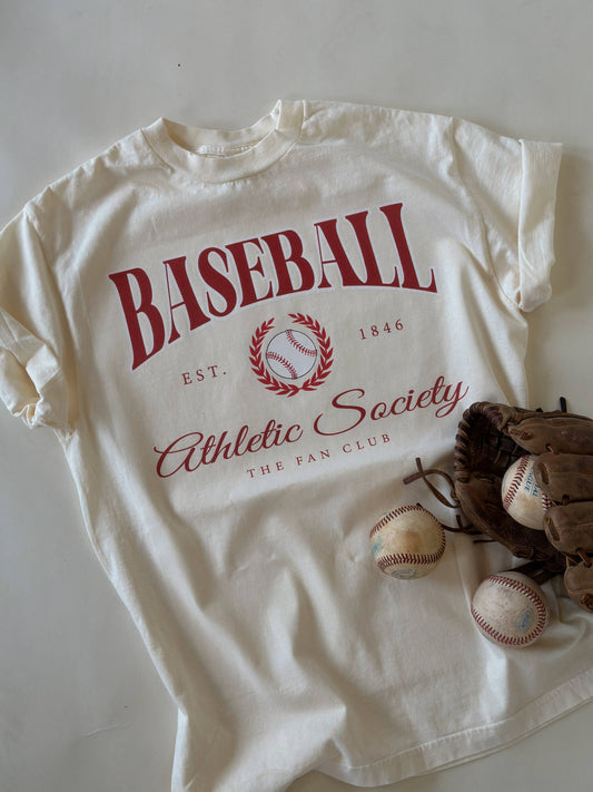 Baseball Fan Club Athletic Graphic Tee, The Feathered Farmhouse