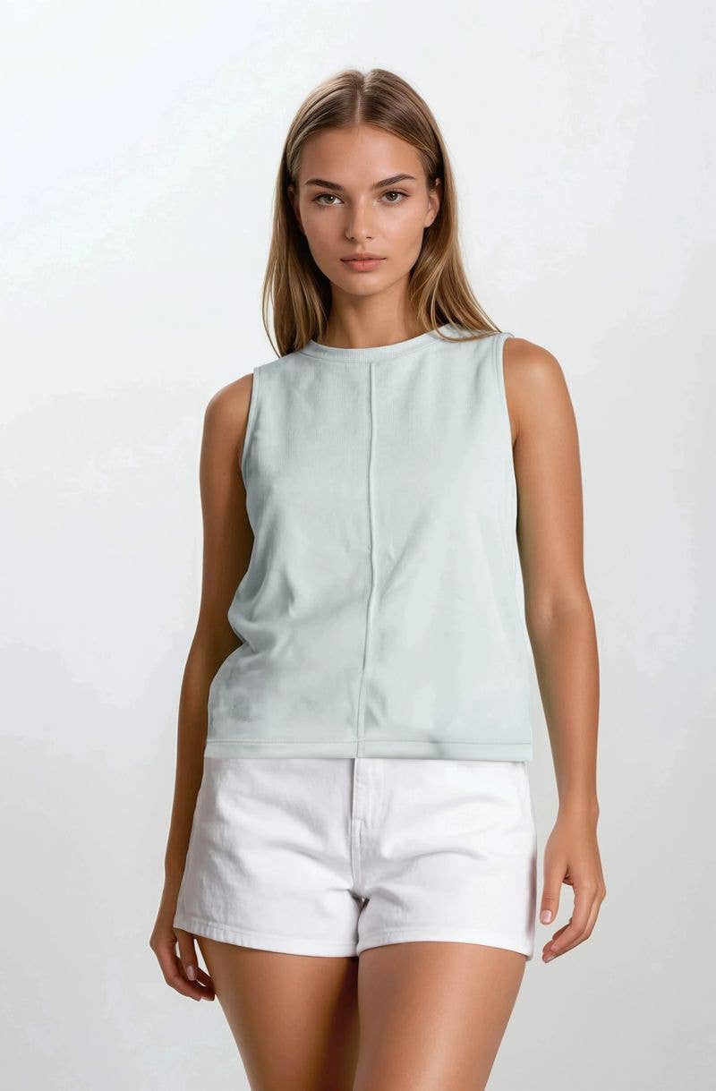 Sage Swing Tank Top, Feathered Farmhouse