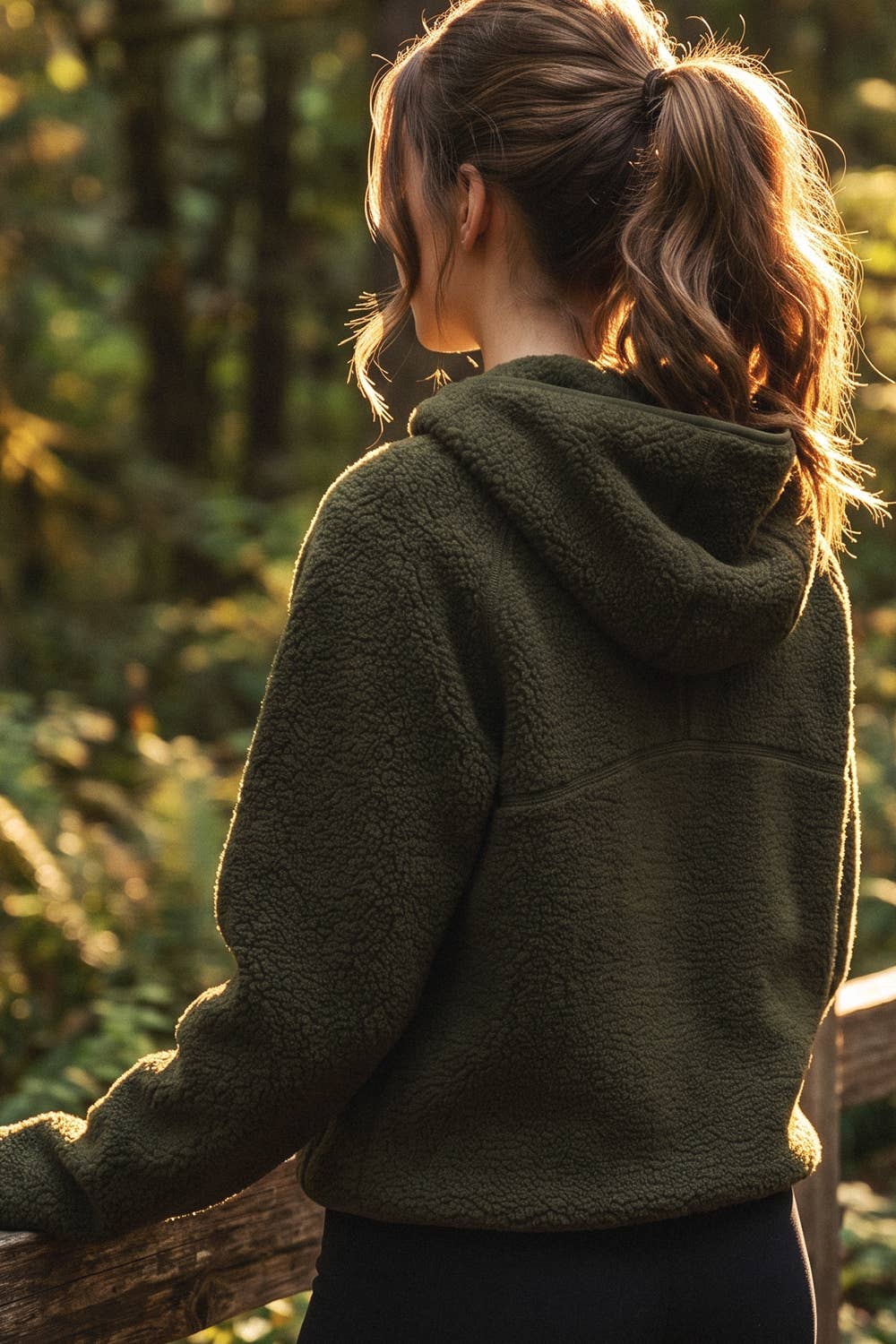 Soft Sherpa Hoodie Pullover, Feathered Farmhouse