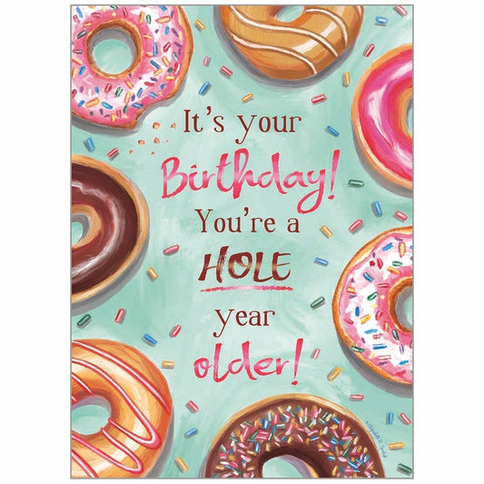 Donut Birthday Faith Birthday Card, Feathered Farmhouse