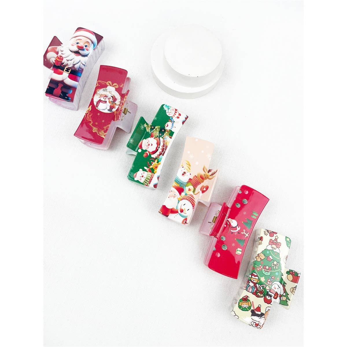 Christmas Printed Hair Clip, Feathered Farmhouse