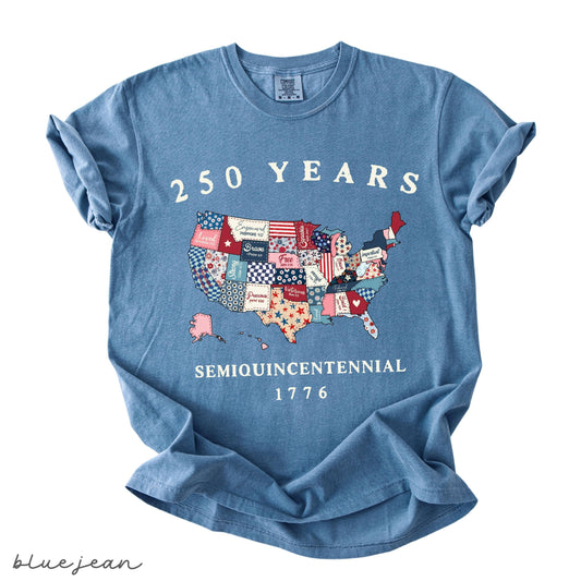 Retro USA Map Shirt, Feathered Farmhouse