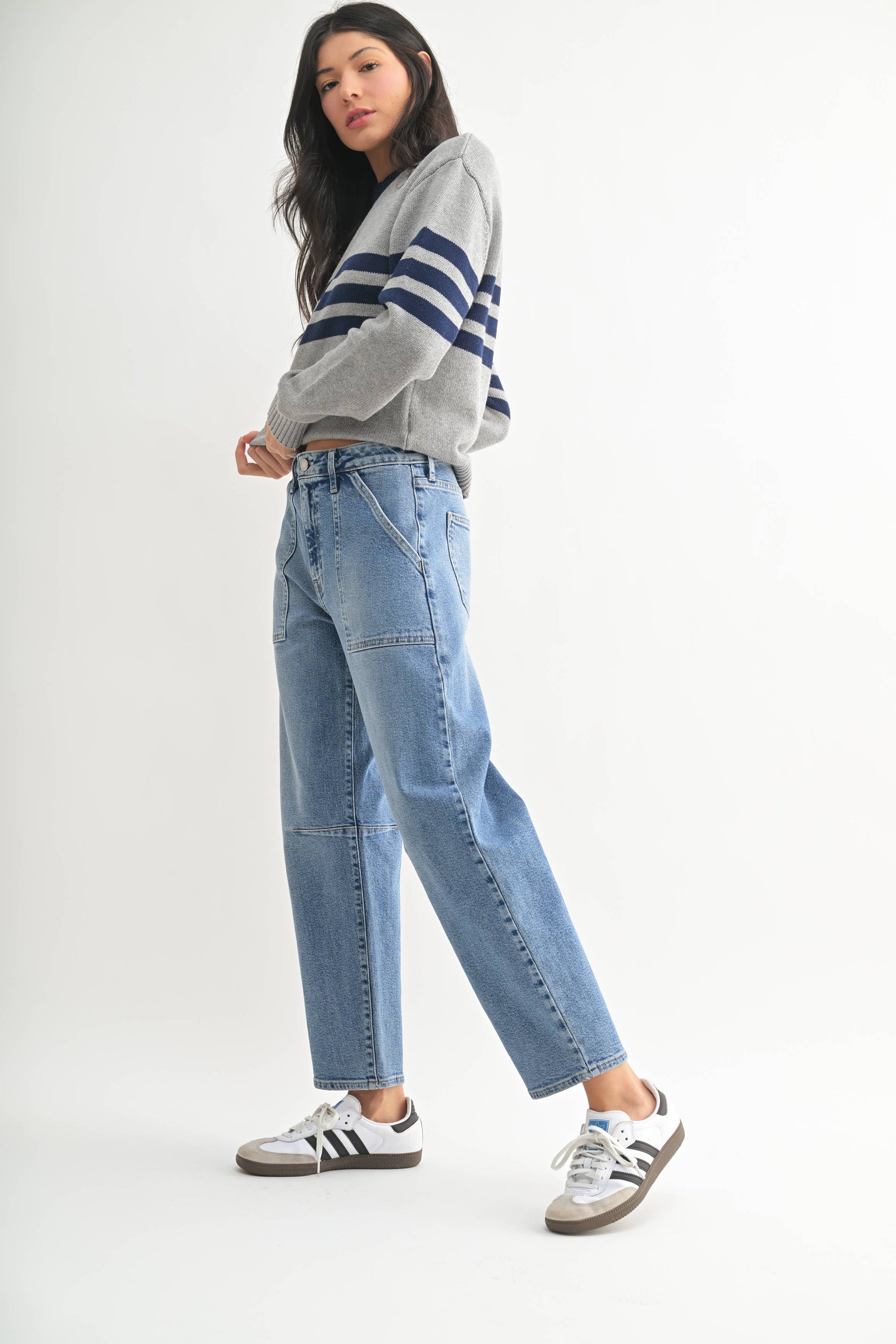 Utility Seamed Barrel, Feathered Farmhouse