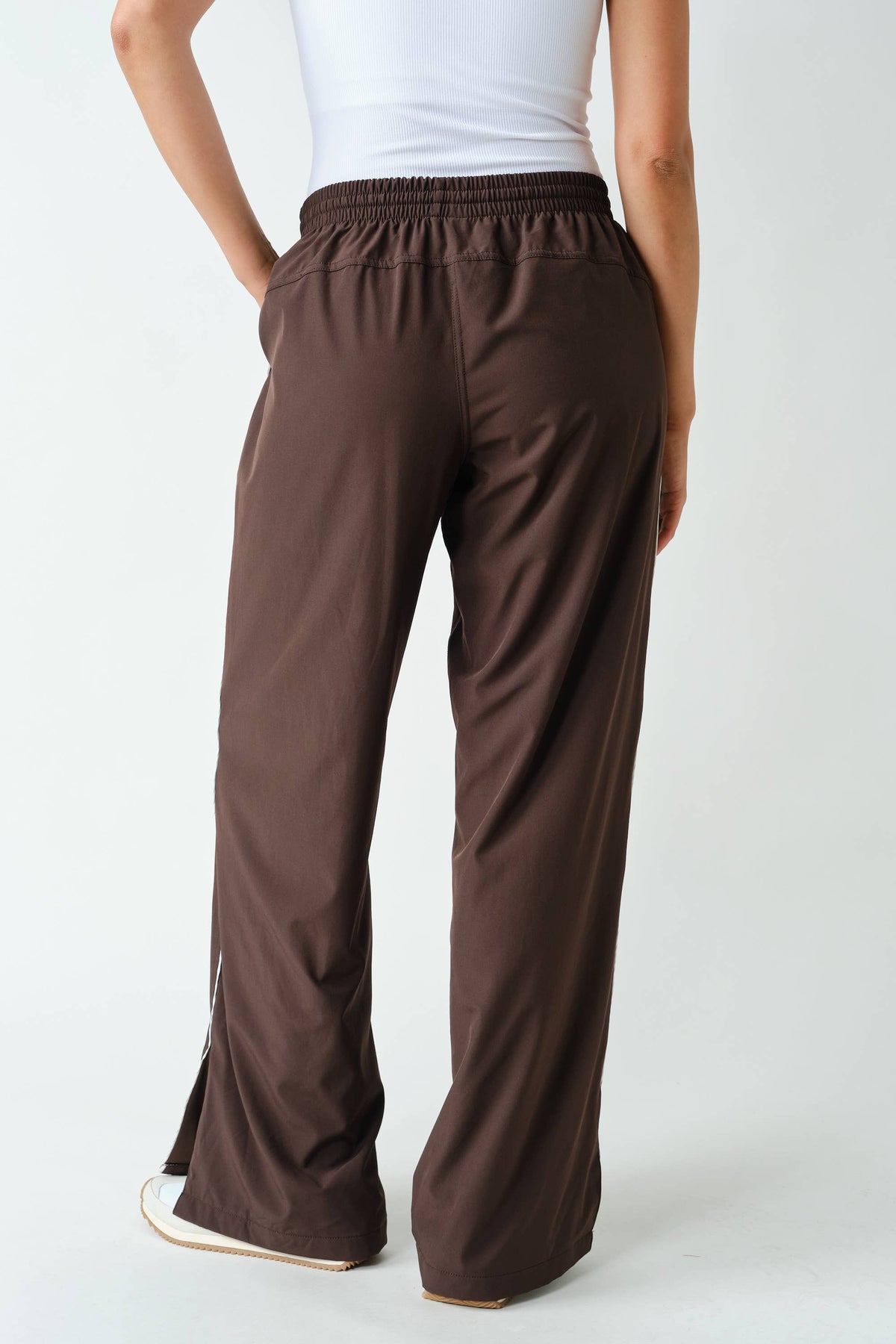 Brown Finish Line Track Pants , Feathered Farmhouse