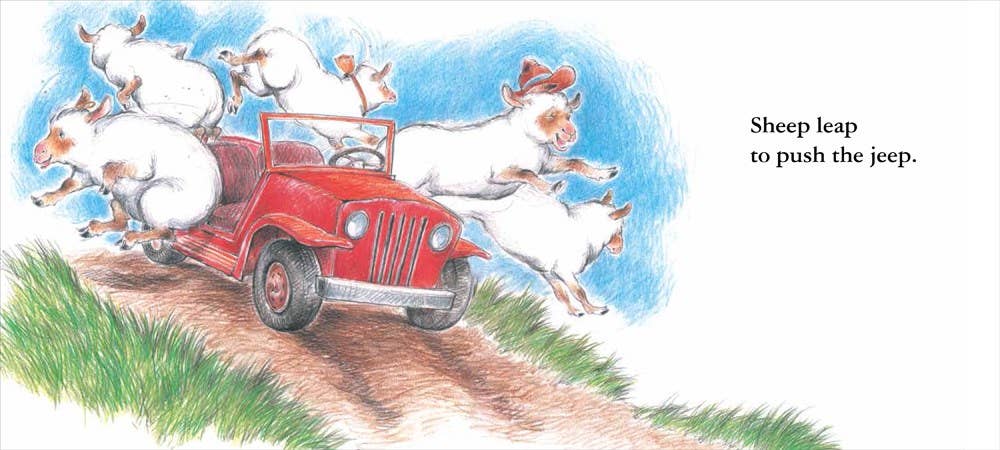 Sheep in a Jeep Board Book, Feathered Farmhouse
