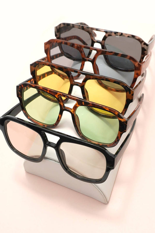 Oversized Frame Sunglasses, Feathered Farmhouse