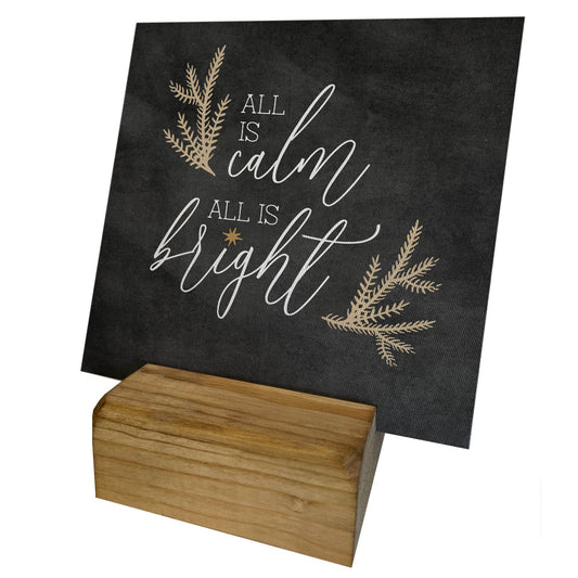 All is Calm Mini Canvas, Feathered Farmhouse