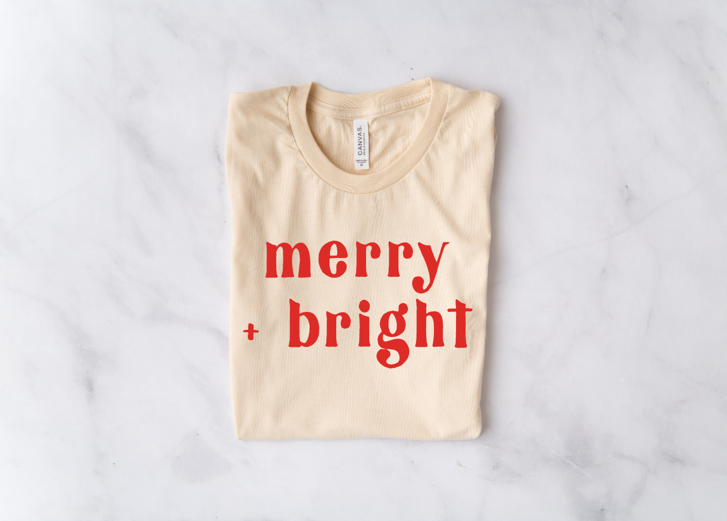 Merry + Bright Tee, Feathered Farmhouse