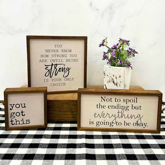Not To Spoil The Ending Wall Sign, The Feathered Farmhouse