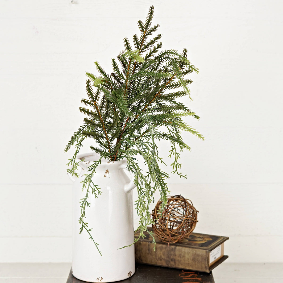 Cypress & Norfolk Soft Touch Dripping Stem, Feathered Farmhouse