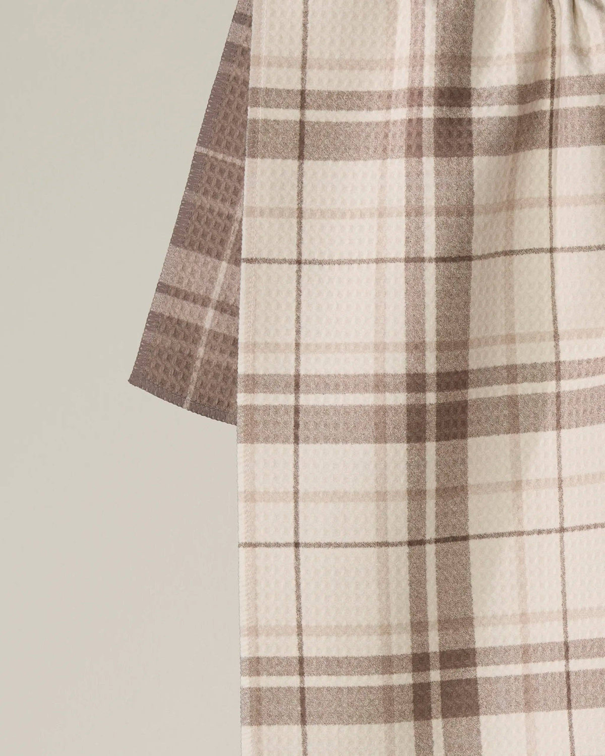Oat Plaid Luxe Kitchen Towel, Feathered Farmhouse
