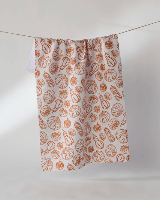 Harvest Sketch Tea Towel, Feathered Farmhouse