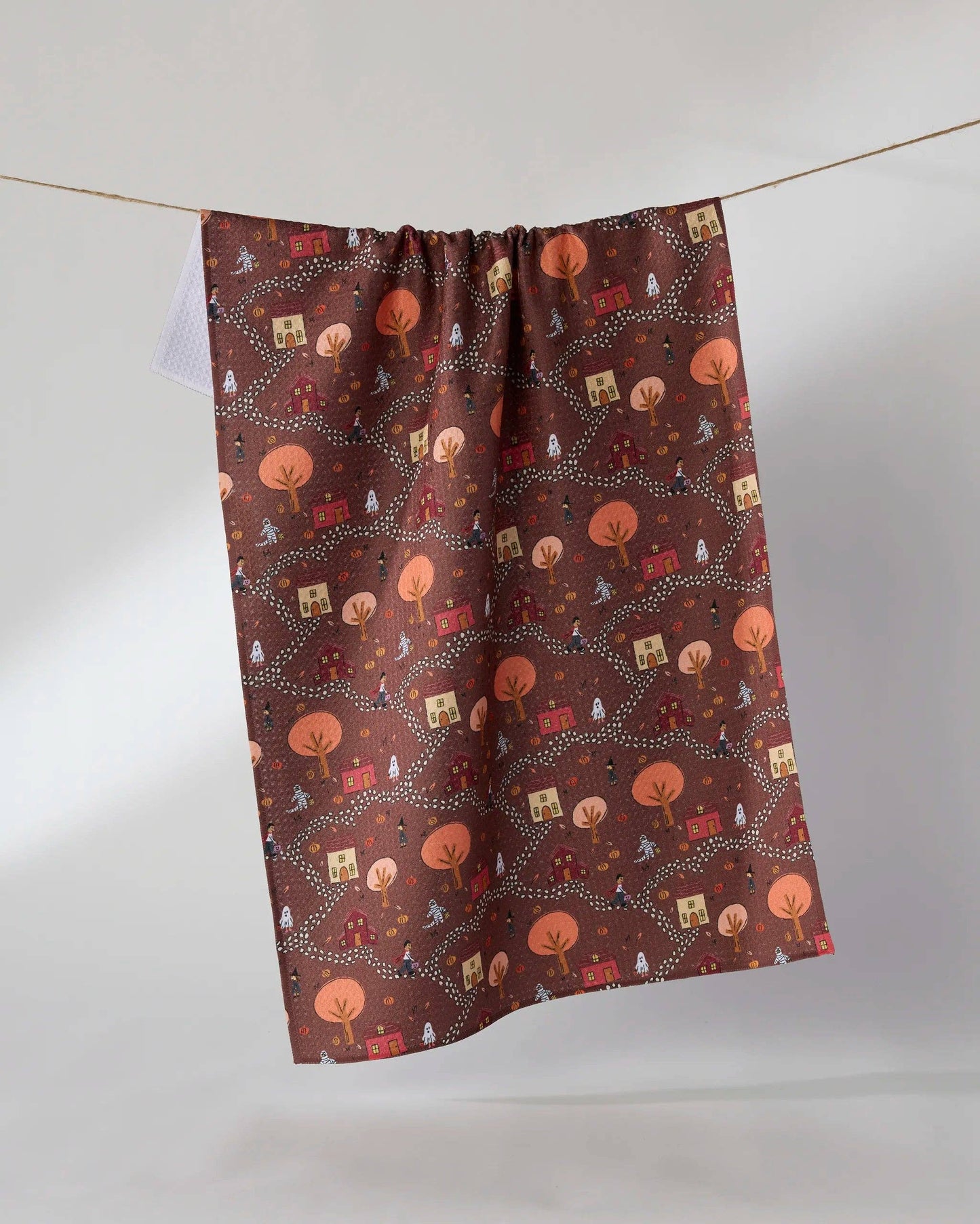 Treat Trail Tea Towel, Feathered Farmhouse