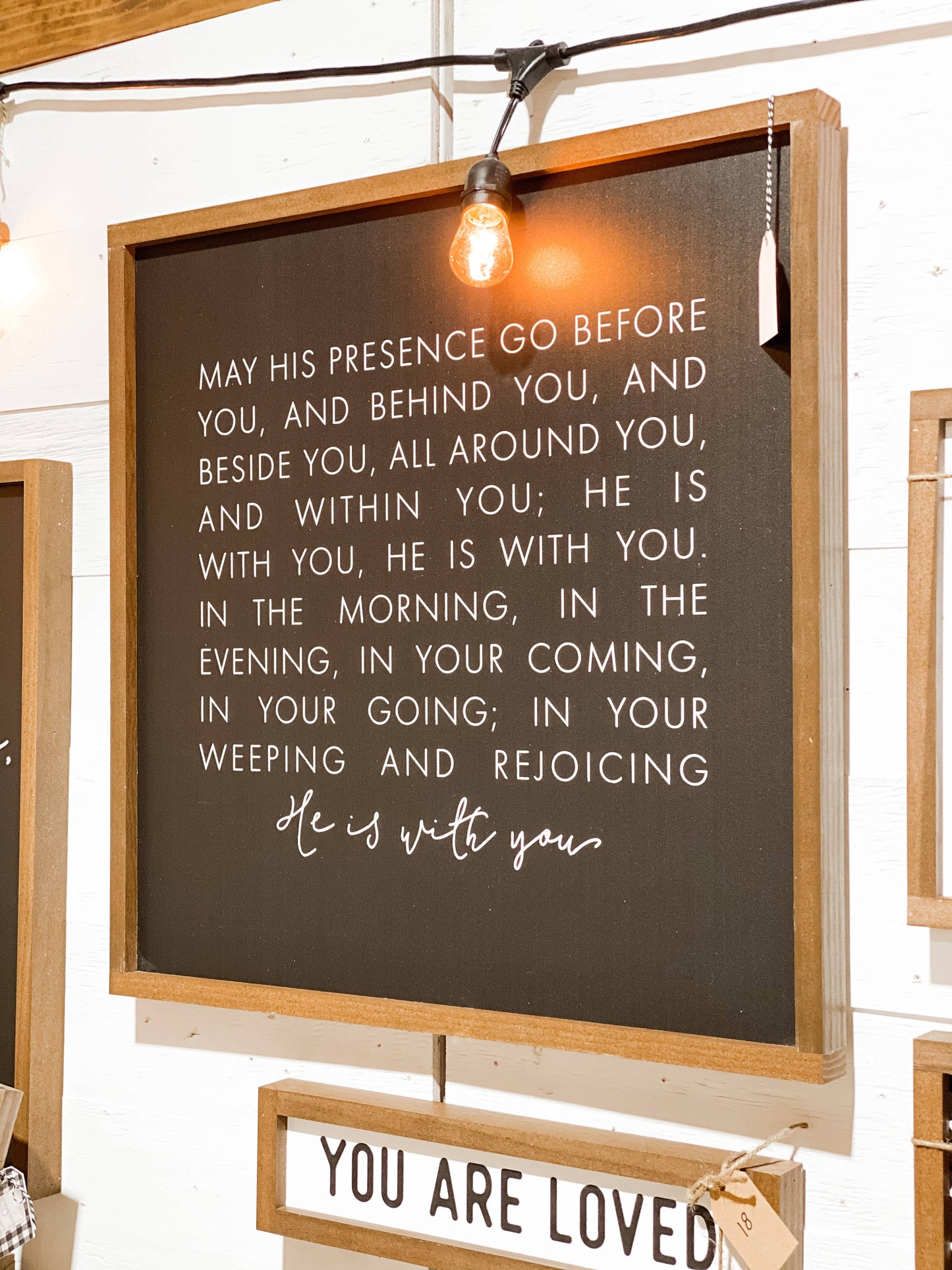 May His Presence Go Before You and Behind You Wall Decor, The Feathered Farmhouse