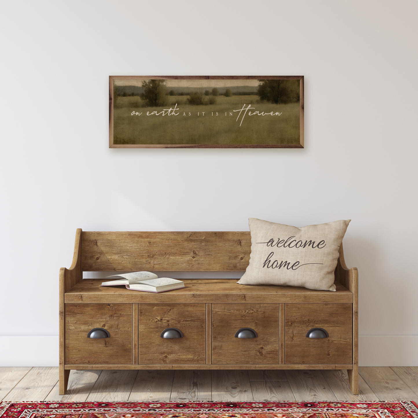 On Earth Wall Decor, Feathered Farmhouse