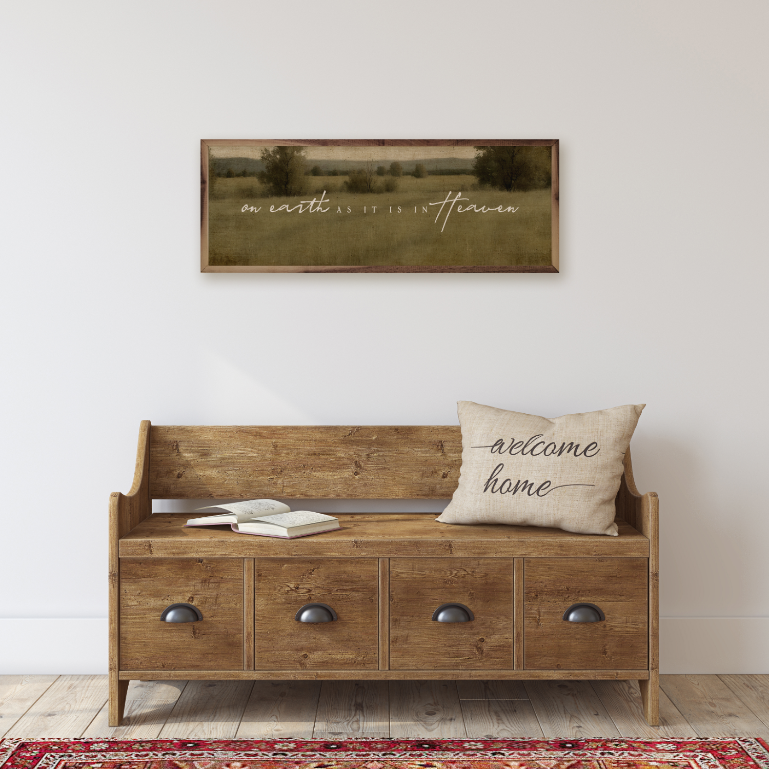 On Earth Wall Decor, Feathered Farmhouse