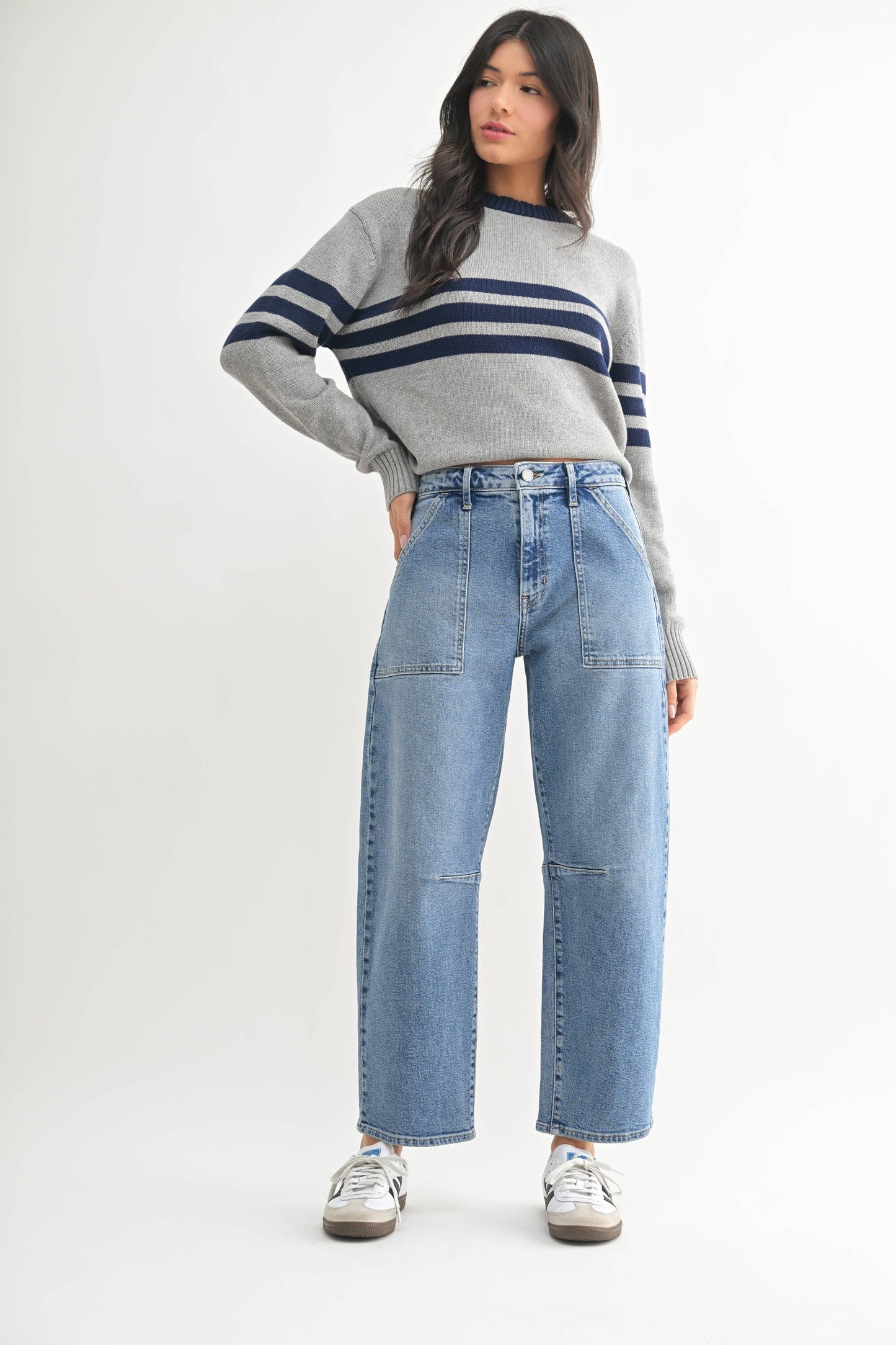 Utility Seamed Barrel, Feathered Farmhouse