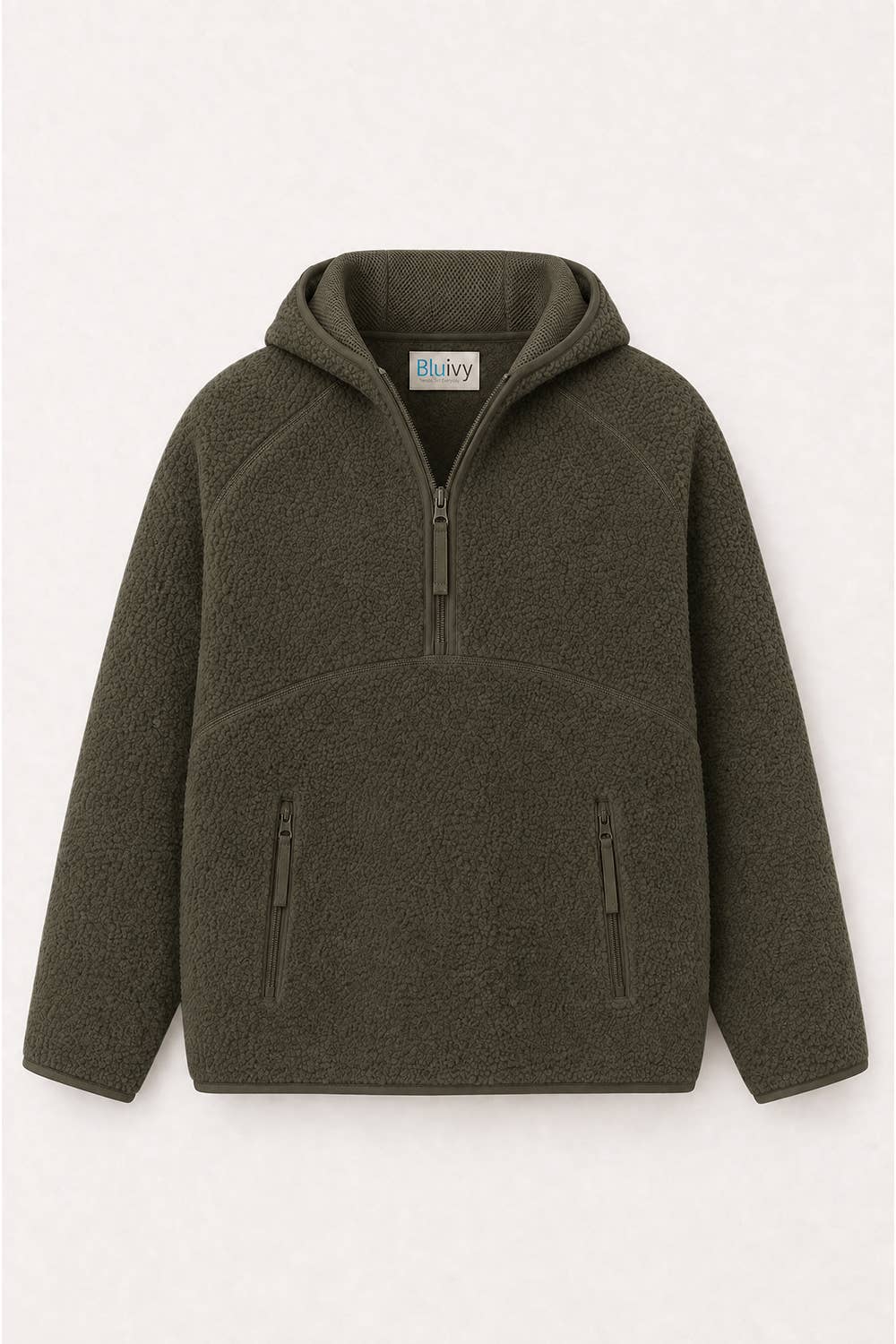 Soft Sherpa Hoodie Pullover, Feathered Farmhouse
