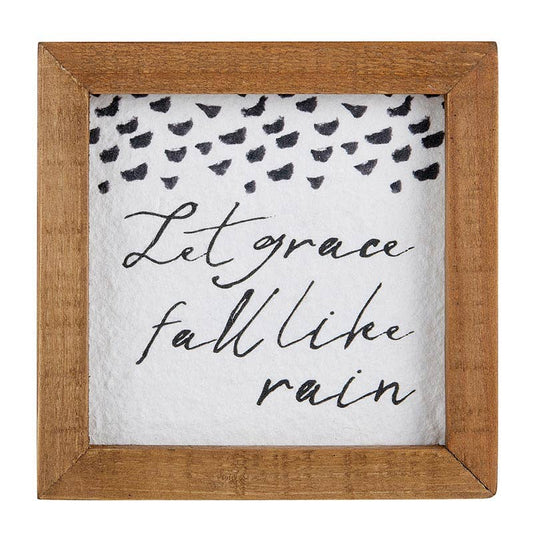 Let Grace Tabletop Sign, The Feathered Farmhouse