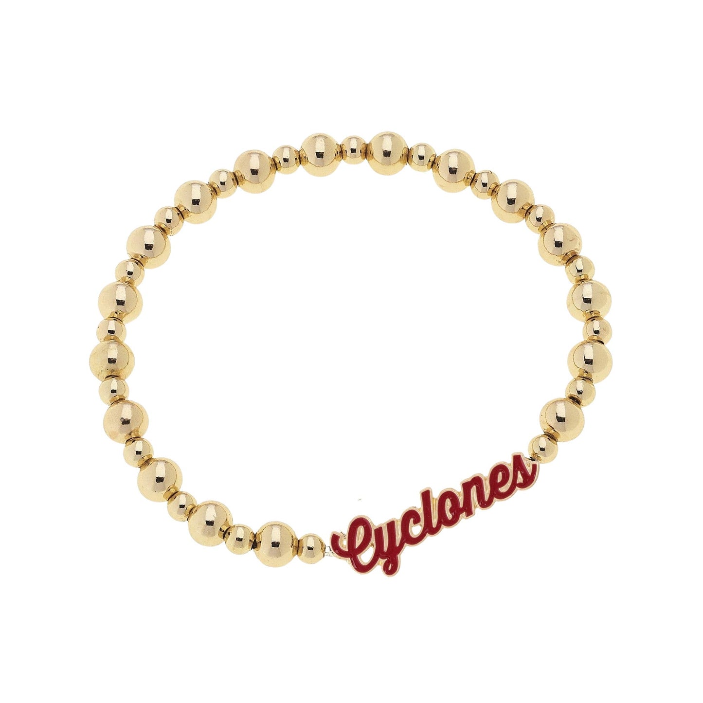 Iowa State Cyclones Autograph Enamel Stretch Bracelet, Feathered Farmhouse