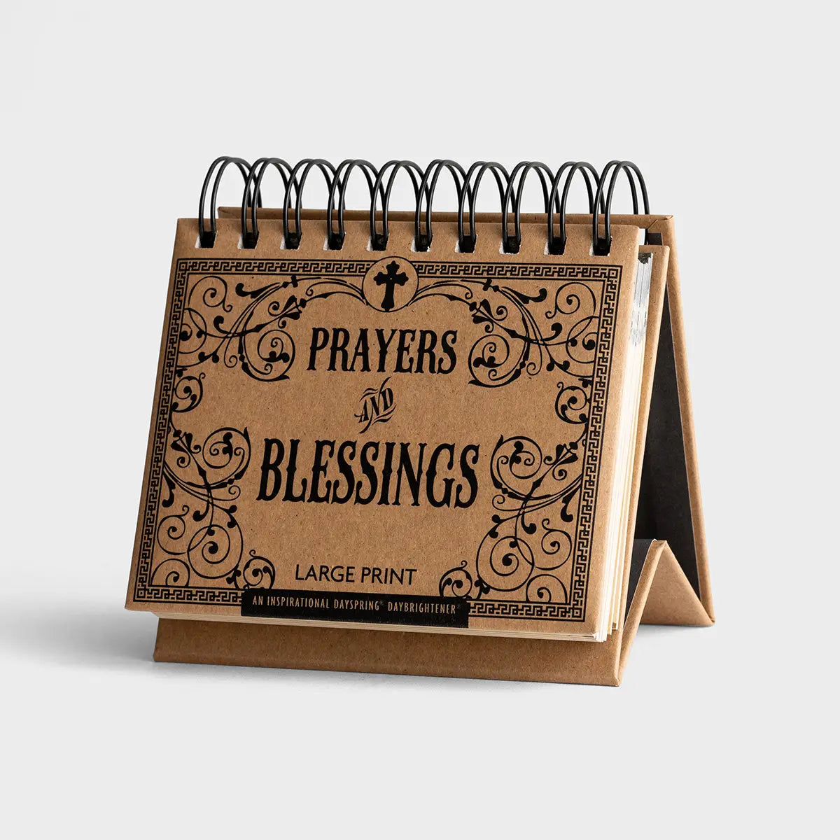 Prayers and Blessings - Large Print Perpetual Calendar, Feathered Farmhouse