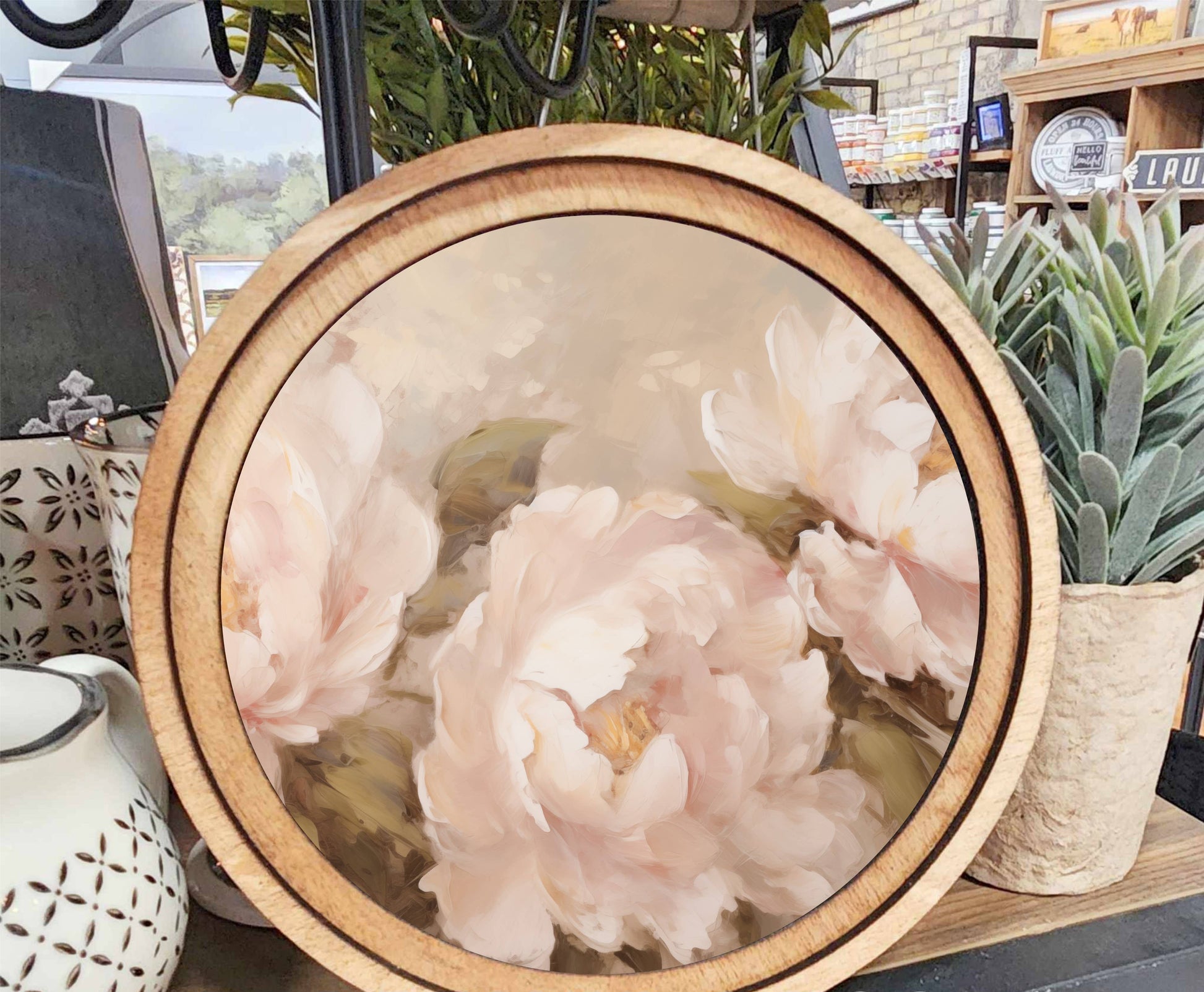 Peony Art, Feathered Farmhouse