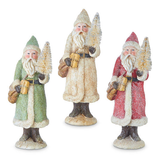 Glittered Santa, Feathered Farmhouse