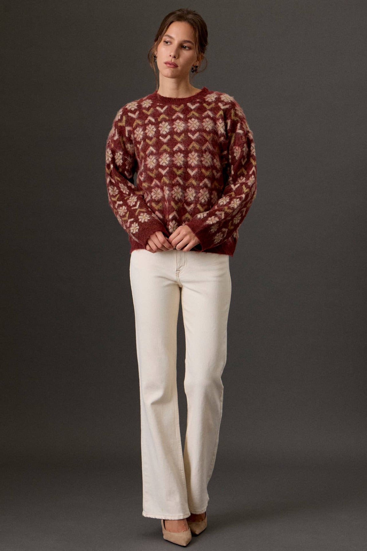 Teagan Crew Neck Sweater, The Feathered Farmhouse