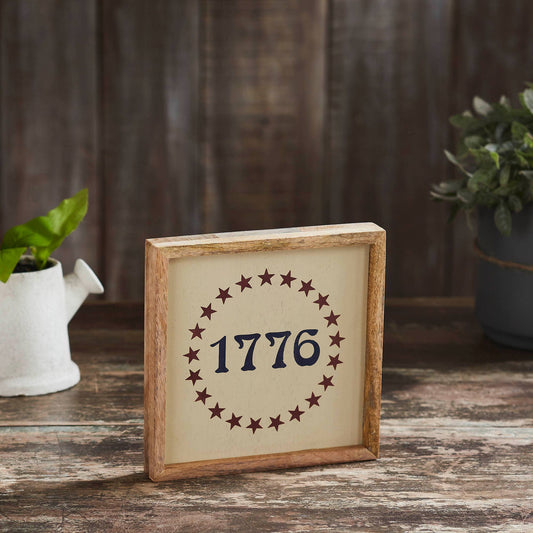1776 Stars Wooden Sign, The Feathered Farmhouse