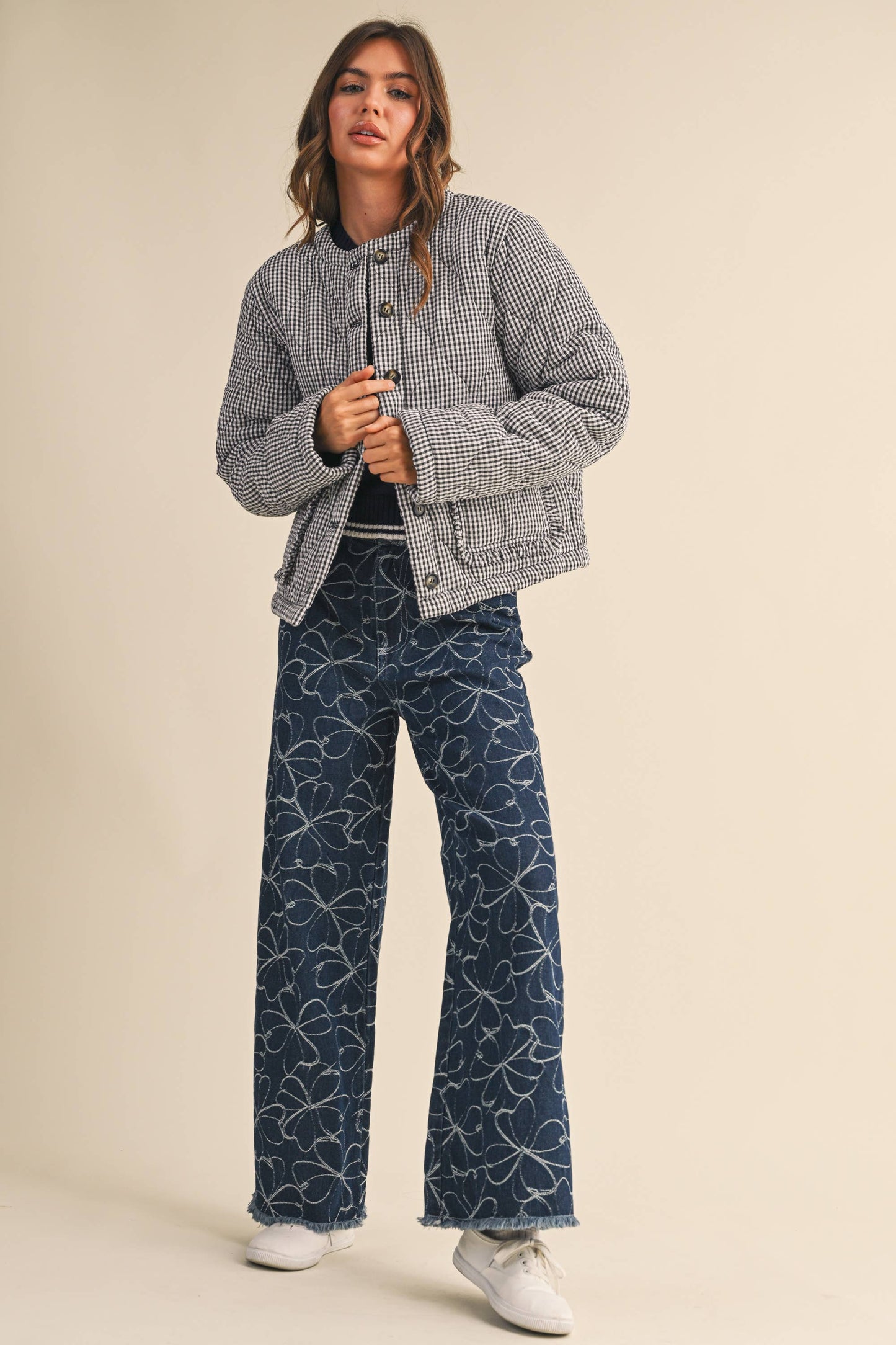 Plaid Padder Jumper, Feathered Farmhouse