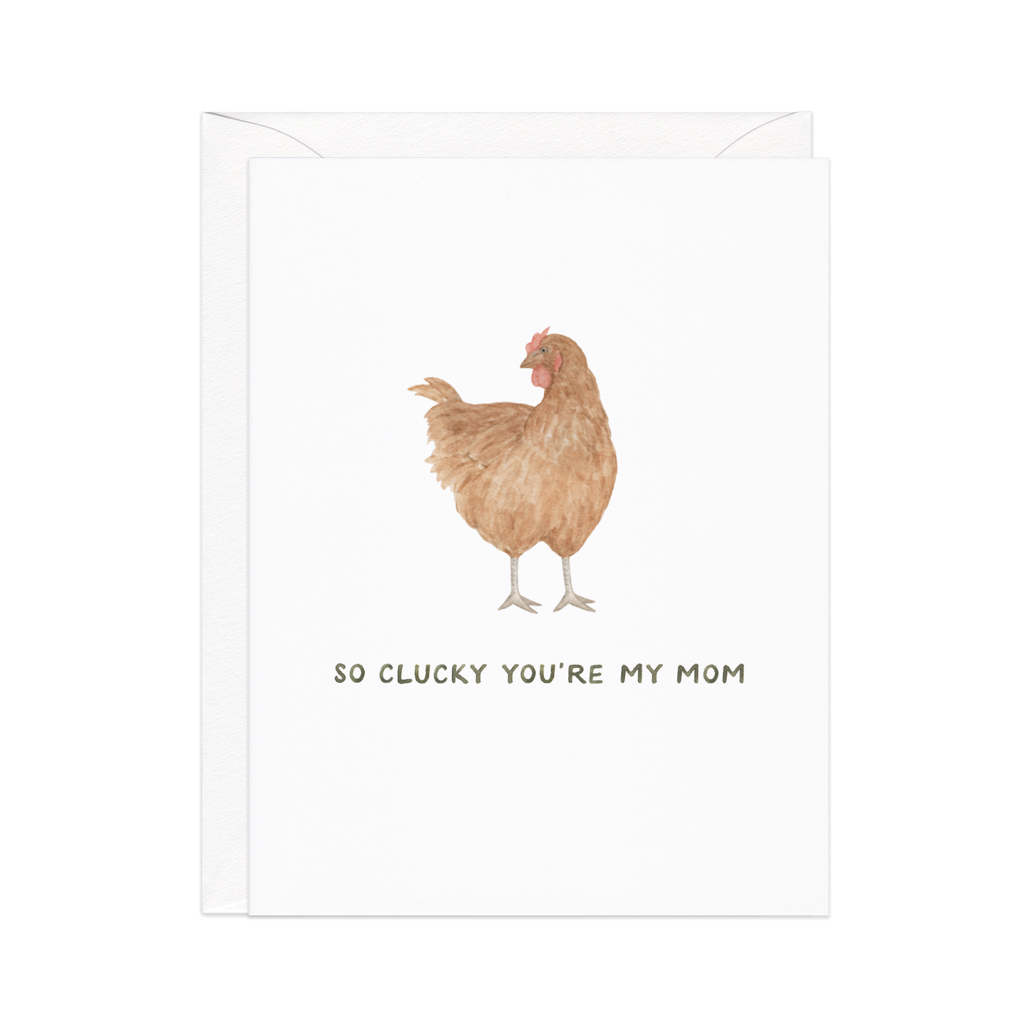 Clucky You're My Mom Mother's Day Card, Feathered Farmhouse
