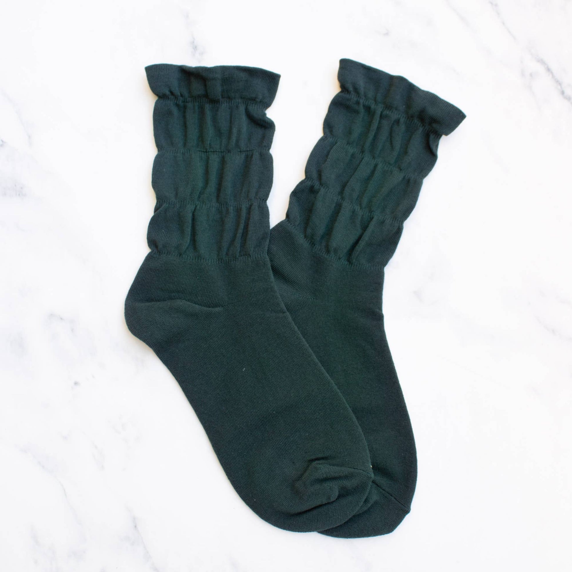 Women's Triple Ruffle Socks, Feathered Farmhouse