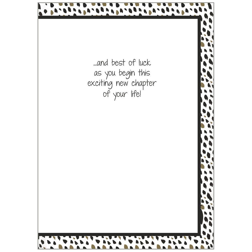 Gold Grad Graduation Card, Feathered Farmhouse