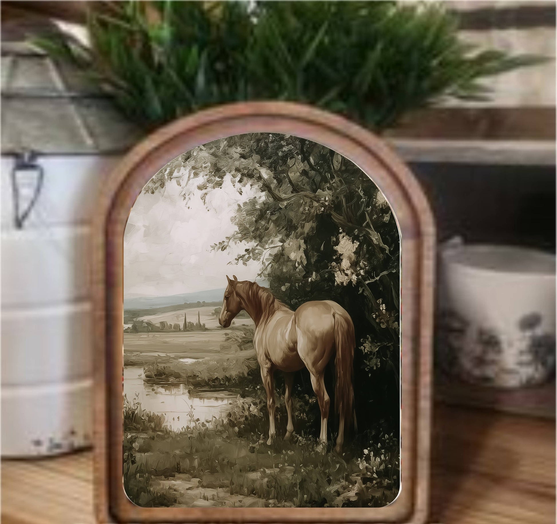 Palomino Framed Arch, Feathered Farmhouse