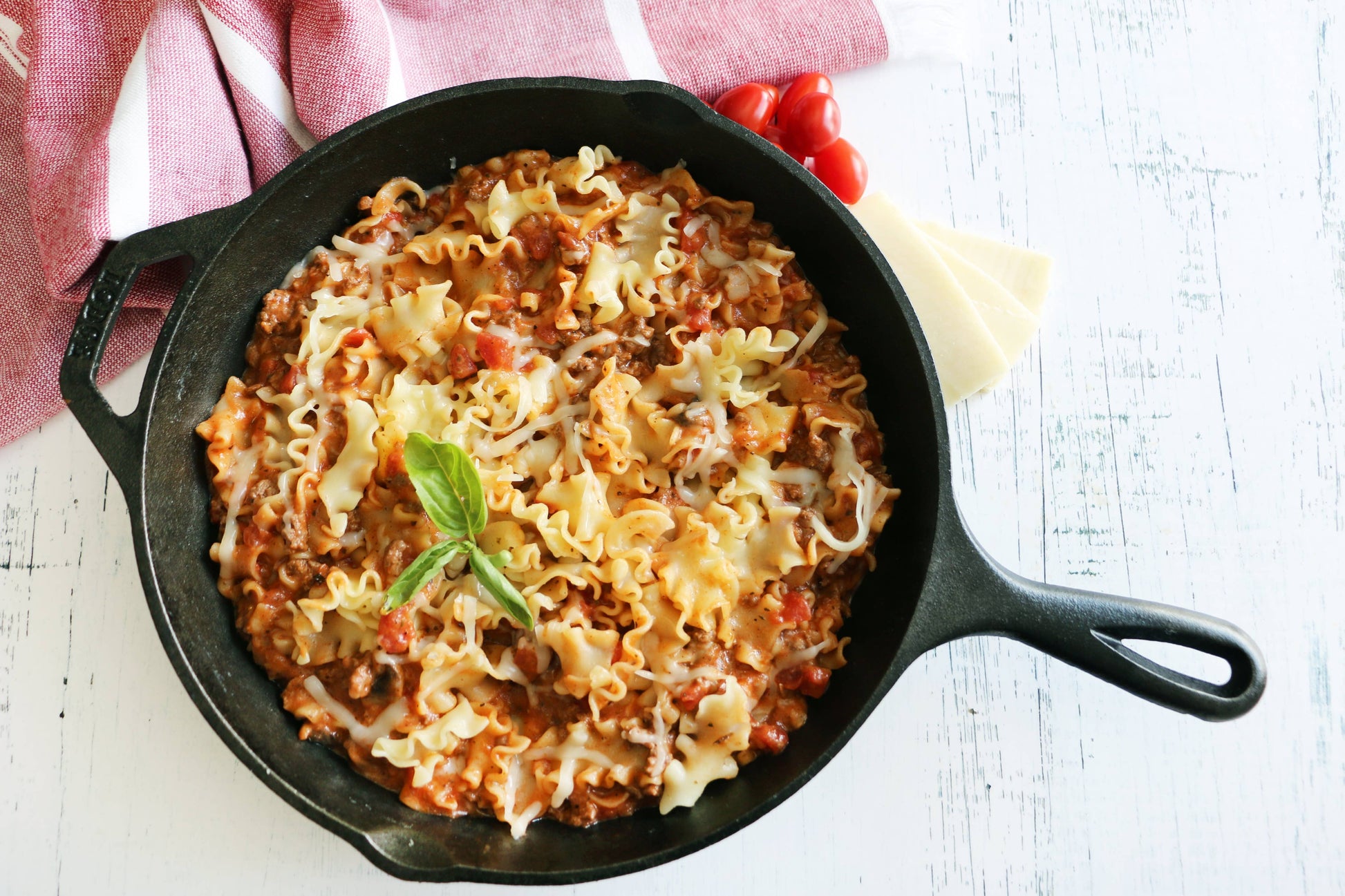 Gluten-Free Lasagna Skillet Meal, Feathered Farmhouse