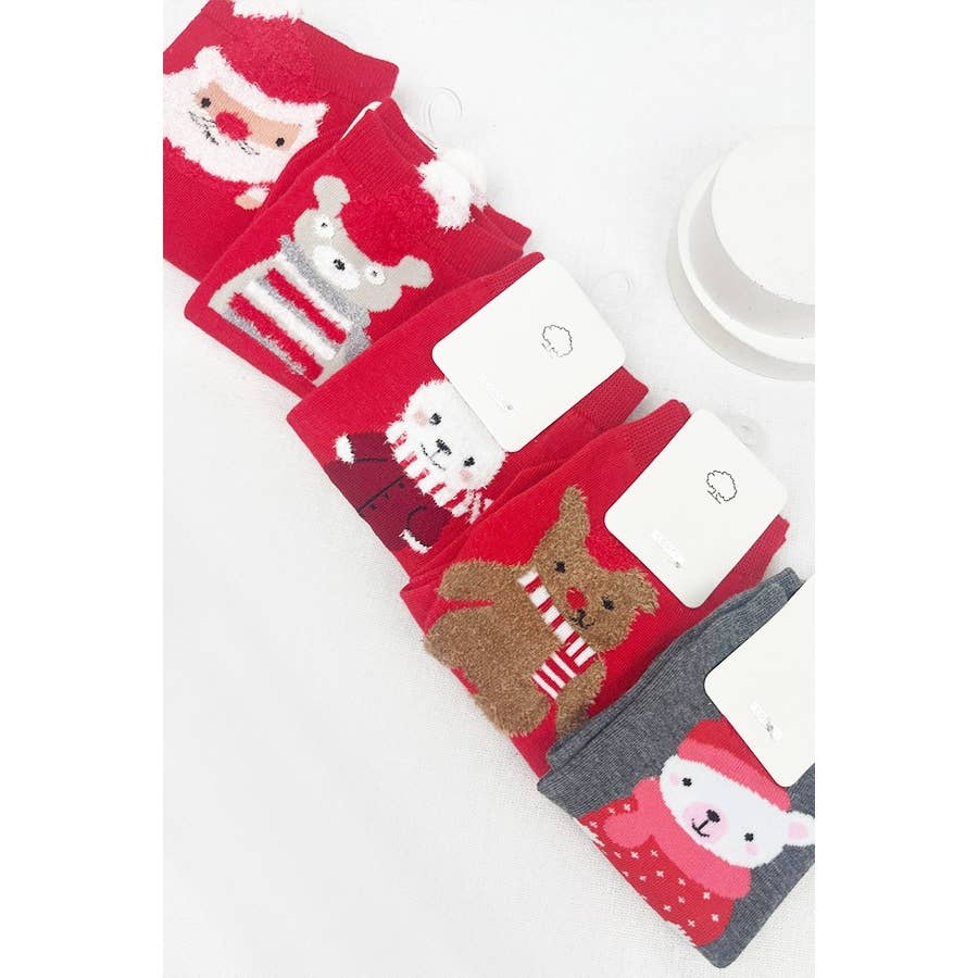 Kids Christmas Theme Socks, Feathered Farmhouse