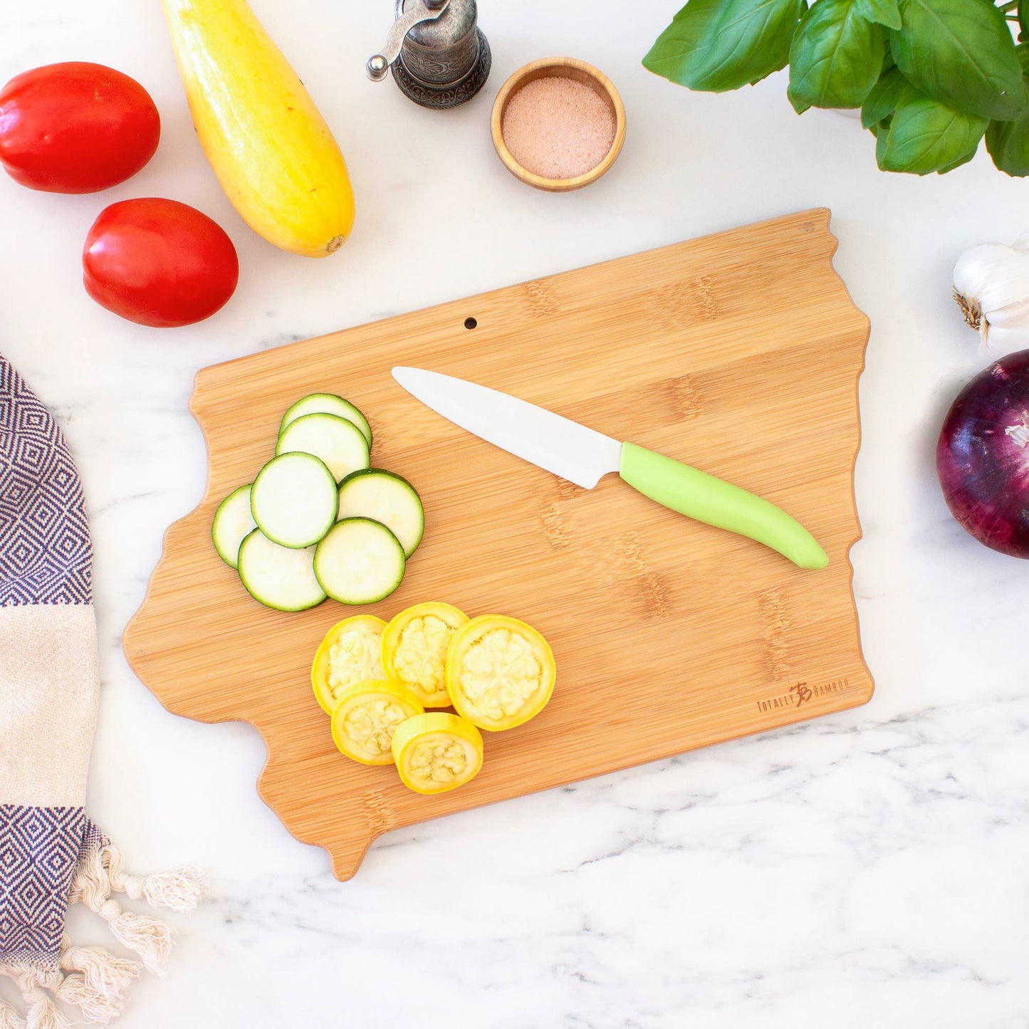 Destination Iowa Cutting Board, Feathered Farmhouse