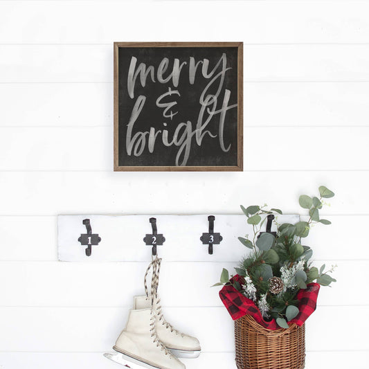 Merry And Bright Sign, the Feathered Farmhouse