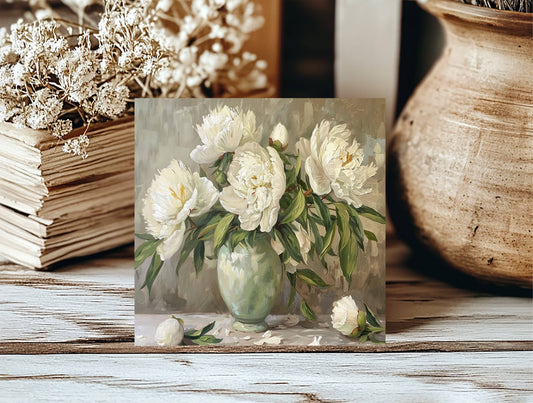 Muted Peony Insert, Feathered Farmhouse
