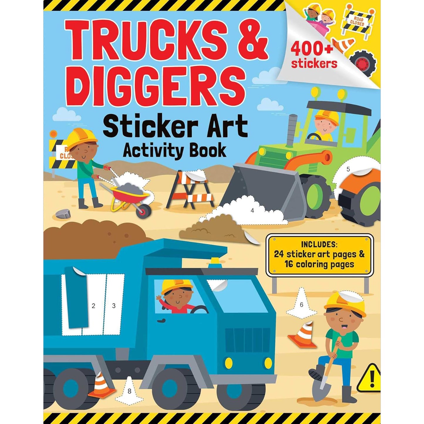Trucks & Diggers – Sticker Art, Feathered Farmhouse
