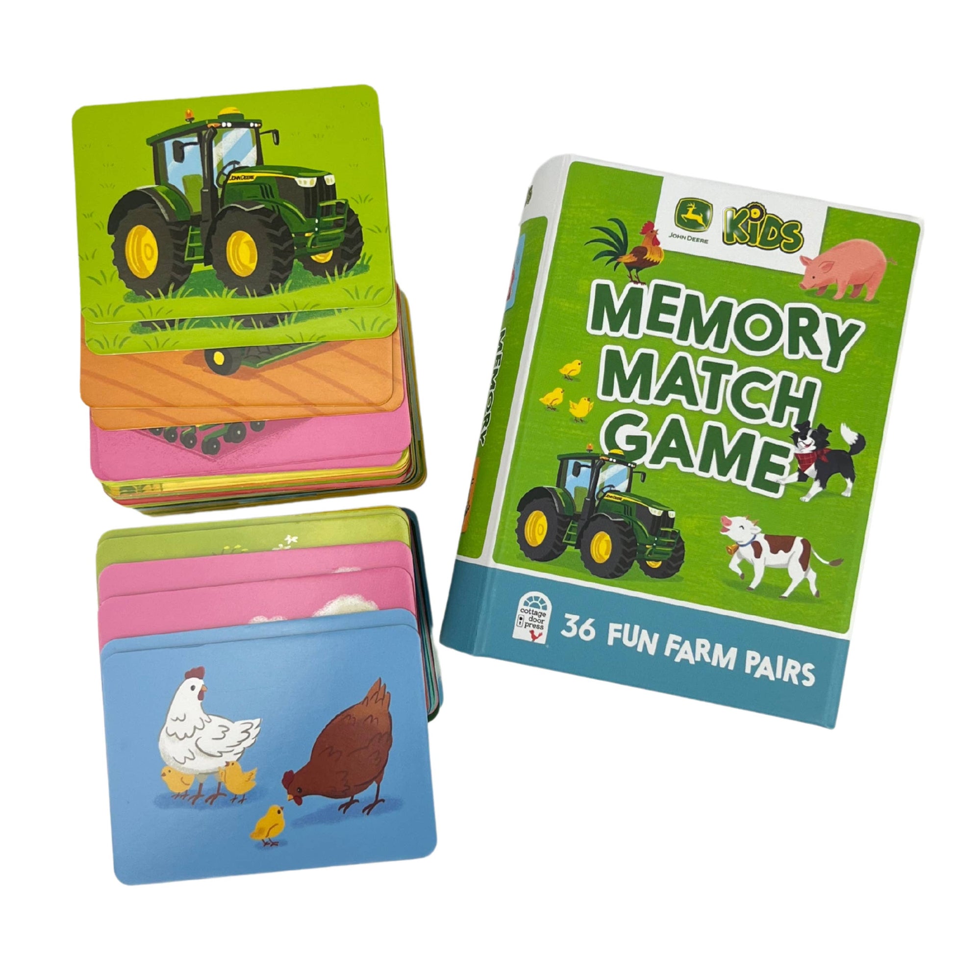 John Deere Kids Memory Match Card Game, Feathered Farmhouse